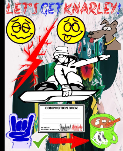 Student Athlete Snowboarding Composition Book: Notebook Journal for Snowboarding Student Athletes for School, Wide Ruled,100 pages