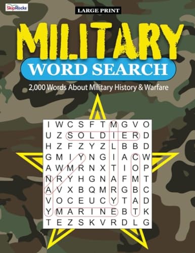 Military Word Search for Adults (Large Print)