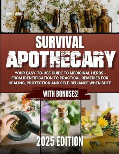 Survival Apothecary 2025: Your Easy-to-Use Guide to Medicinal Herbs - From Identification to Practical Remedies for Healing, Protection and Self-Reliance When SHTF