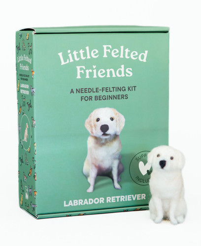 Little Felted Friends: Labrador Retriever: Dog Needle-Felting Beginner Kits with Needles, Wool, Supplies, and Instructions (Little Felted Friends: Needle-Felting Kits for Beginners)