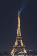 Eiffel Tower in Paris, France Lit Up with Lights Journal Take Notes, Write Down Memories in This 150 Page Lined Journal