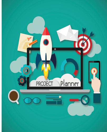 Project Planner Project Organizer, Project Management Planner 7. 5x9. 25 130Pages: Make an Idea a Reality Follow Up