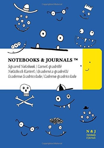 Notebooks and Journals for Kids (Notebooks for Girls and Boys), Blue, Extra Large, Squared Soft Cover (7 X 10)(Notebook for Children, Journal, Sketchbook, Diary, Composition Notebook)
