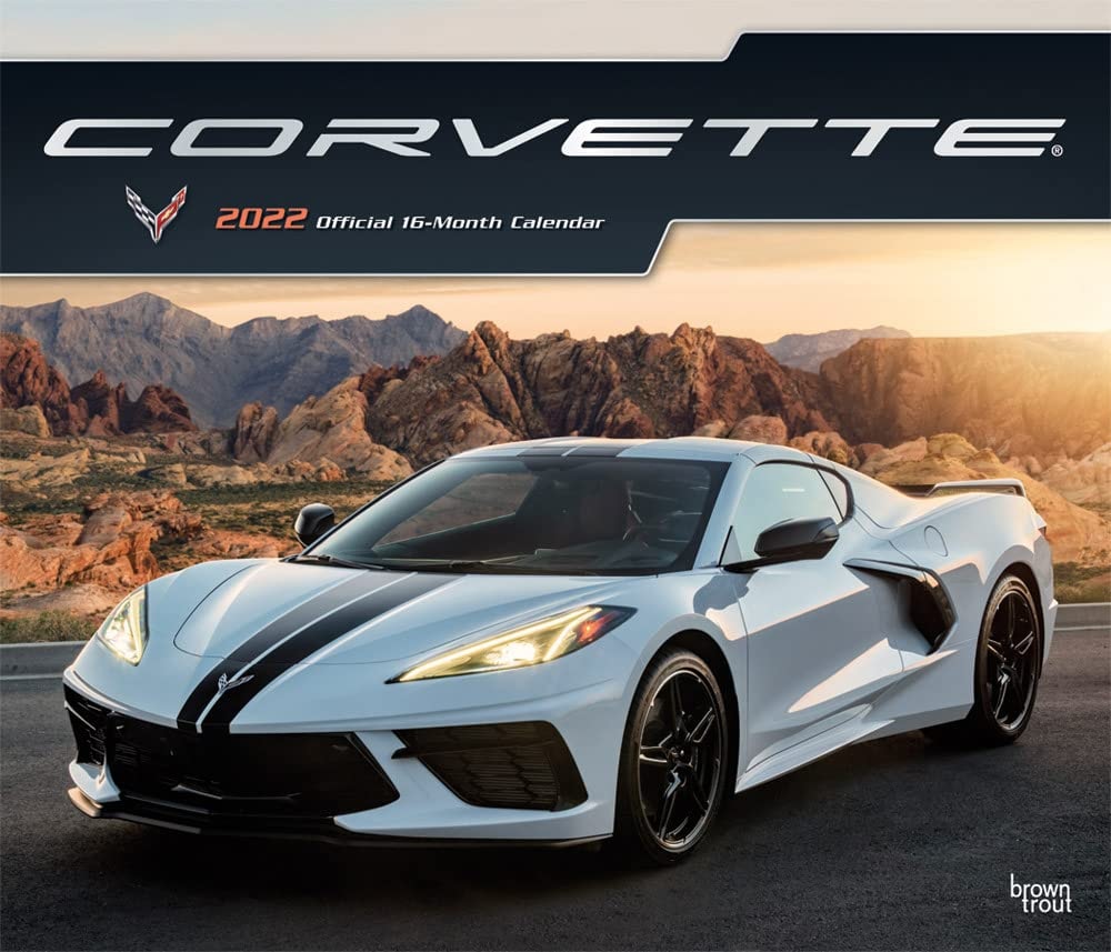 Corvette 2022 Monthly Deluxe Wall Calendar