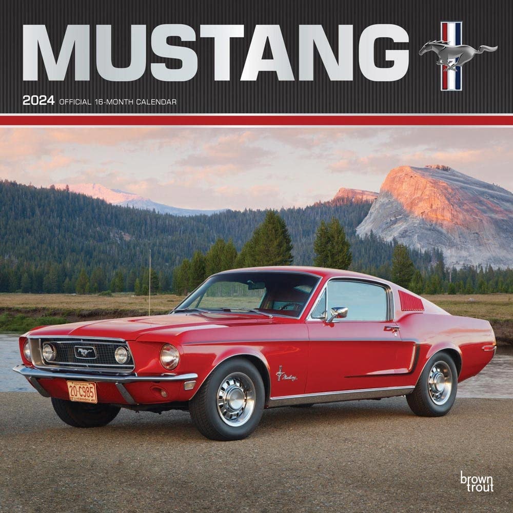 Mustang Official | 2024 Monthly Wall Calendar