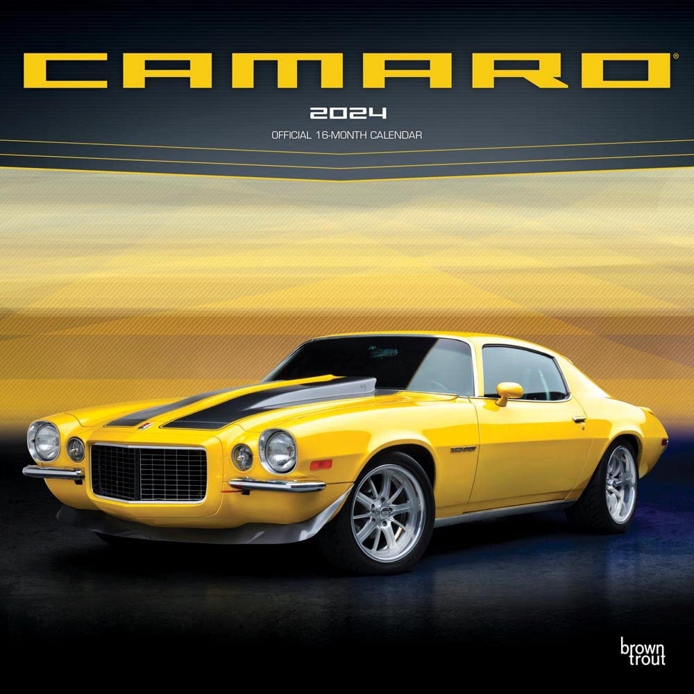 Camaro OFFICIAL | 2024 Monthly Square Wall Calendar | BrownTrout | Chevrolet Motor Muscle Car