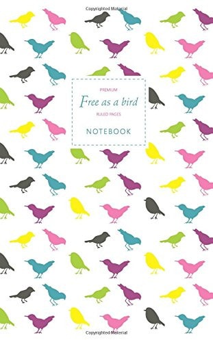 Free As a Bird Notebook - Ruled Pages - Premium Fun Notebook / Jotter with 96 Ruled / Lined Pages - A5 / 5x8 Inches / 12. 7x20. 3cm / Junior Legal Pad
