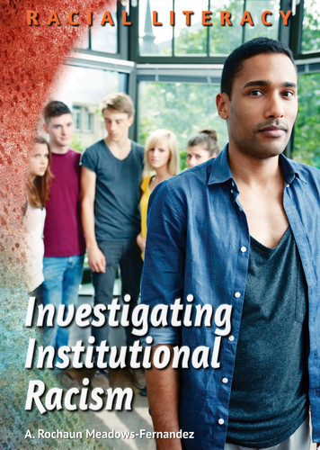 Investigating Institutional Racism