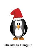 Christmas Penguin Funny Fat Penguin Santa Journal