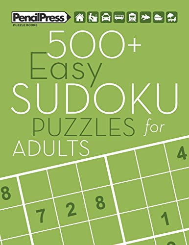 500+ Easy Sudoku Puzzles for Adults Sudoku Puzzle Books Easy (with Answers)