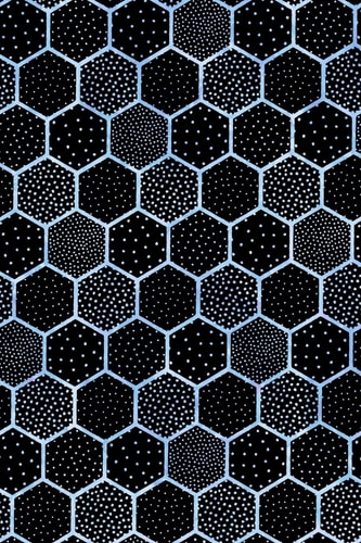 Journal Notebook Polka Dots and Hexagons Pattern 10 162 Lined and Numbered Pages with Index for Journaling, Writing, Planning and Doodling, for Women, Men, Kids, 160 Pages, Easy to Carry Size