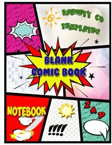 Blank Comic Books Notebooks Variety of Templates Blank Comic Strip Notebooks Draw Your Own Comics, Comic Sketch Books Journal, Large (8. 5 X 11) Inches, Gift for Christmas (Volume 1)