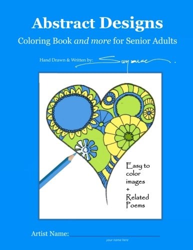Abstract Designs Coloring Book and More for Senior Adults