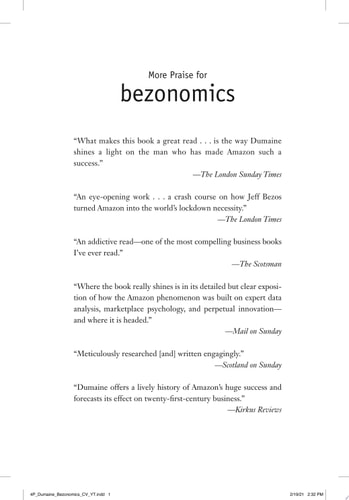 Bezonomics How Amazon Is Changing Our Lives and What the World's Best Companies Are Learning from It
