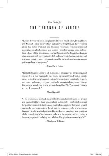 The Tyranny of Virtue Identity, the Academy, and the Hunt for Political Heresies