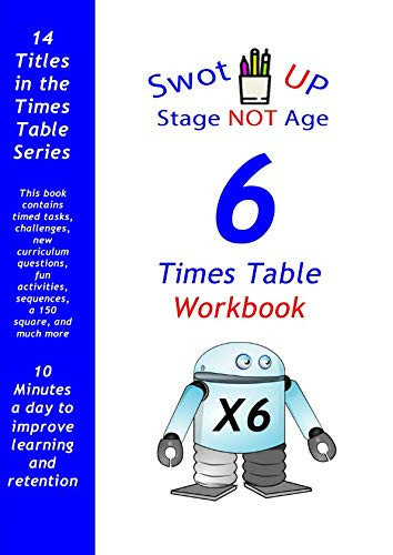 6X Table Workbook 6 Times Table Practice Book
