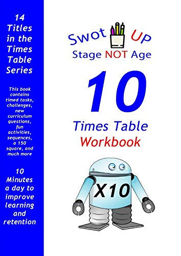 10X Table Workbook 10 Times Table Practice Book
