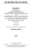 HIPC Debt Relief Which Way Forward?