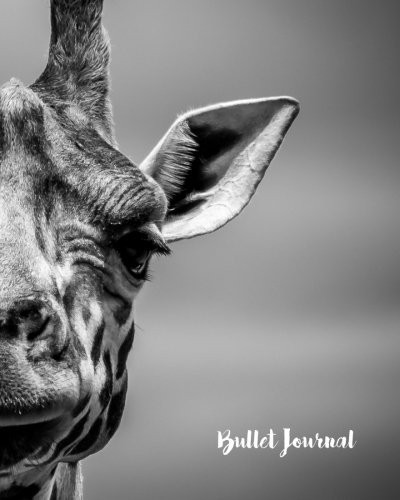 Bullet Journal 8x10 Giraffe Dot Grid Notebook/Journal - Gift for Giraffe Lovers - Giraffe Gifts