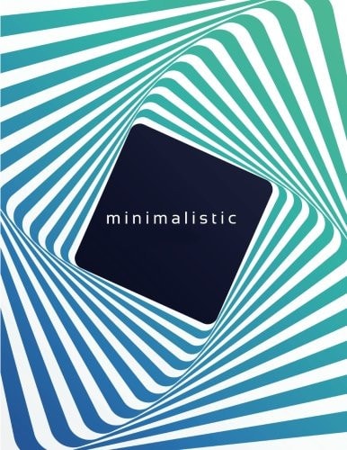 Minimalistic 3D Journal Notebook Ruled Lined Page Women Girl Teen Writing Sweet Candy Diary Record Plan Blue Classic Note Pad Composition Notebook (121 Page, Large 8. 5 X 11 Inches, Paperback)