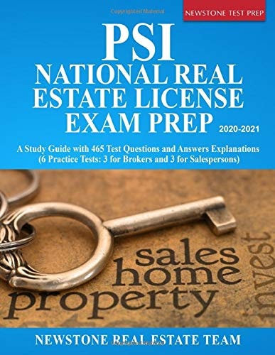 PSI National Real Estate License Exam Prep 2020-2021