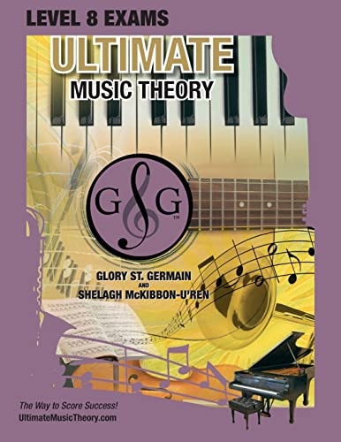 LEVEL 8 Music Theory Exams Workbook - Ultimate Music Theory Supplemental Exam Series LEVEL 5, 6, 7 & 8 - Eight Exams in Each Workbook PLUS Bonus Exam, Theory MAP & 10 Tips to Score 100%!