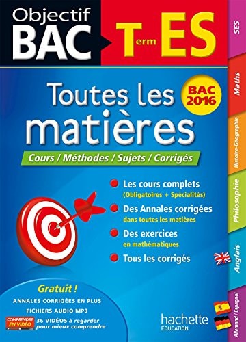 Toutes les matières Tle ES