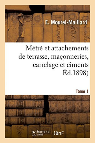Métré Et Attachements de Terrasse, Maçonneries, Carrelage Et Ciments T1