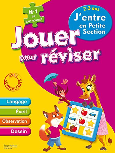 Jouer pour réviser 2-3 ans - J'entre en Petite Section Avec un crayon-gomme