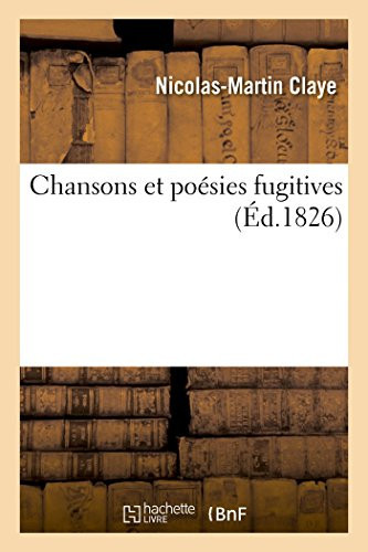 Chansons Et Poésies Fugitives