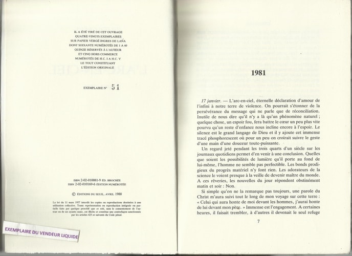 L'arc-en-ciel: 1981-1984 (Journal) (French Edition)