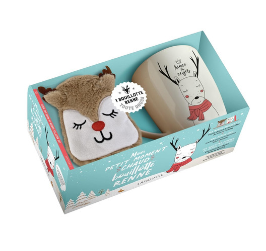 Mon petit moment chaud bouillotte Renne Avec une renne-bouillotte, un renne-mug et un livret de recettes