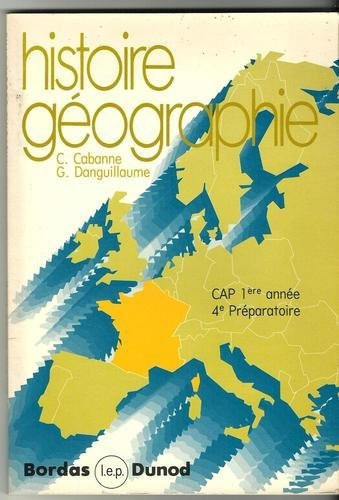 Histoire, géographie CAP 1ère année, 4e préparatoire