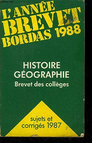 Histoire géographie brevet des collèges