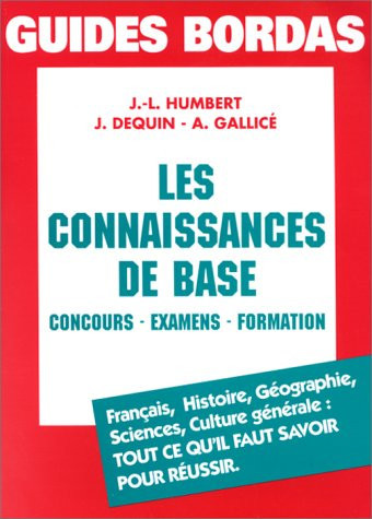 Les connaissances de base Concours, examens, formation