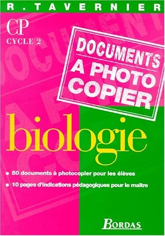 BIOLOGIE CP. Documents à photocopier