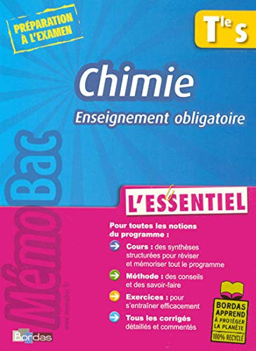 Chimie Tle S Enseignement obligatoire L'essentiel