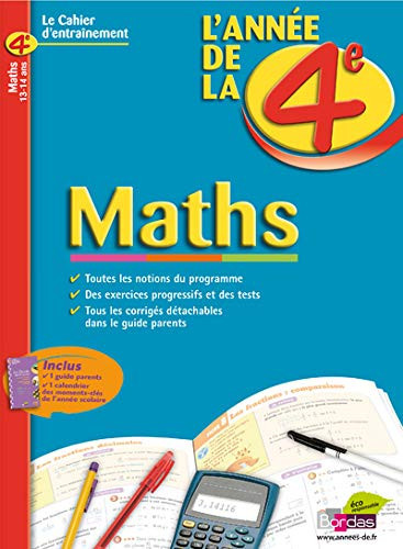L'année de la 4e maths
