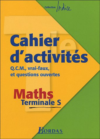 Cahier d'activités Maths terminale S