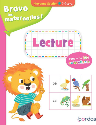 Lecture moyenne section Avec + de 100 autocollants