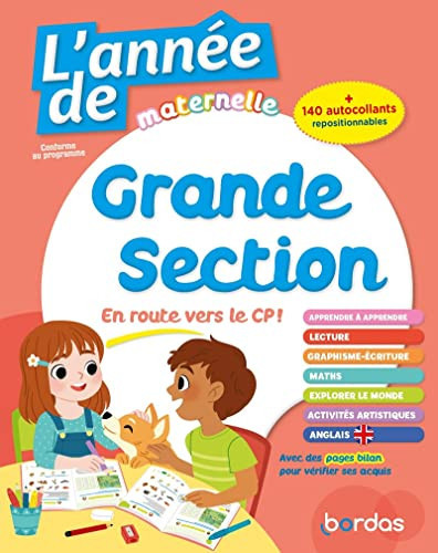 L'année de Grande Section Avec 140 autocollants repositionnables