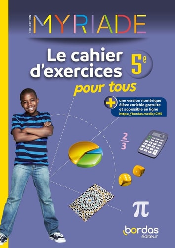 Myriade 5e Le cahier d'exercices pour tous