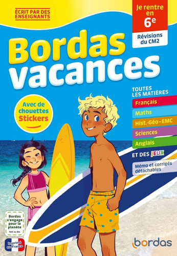 Je rentre en 6e Révisions du CM2. Avec de chouettes stickers