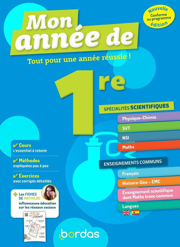 Mon année de 1re Spécialités Scientifiques, enseignements communs