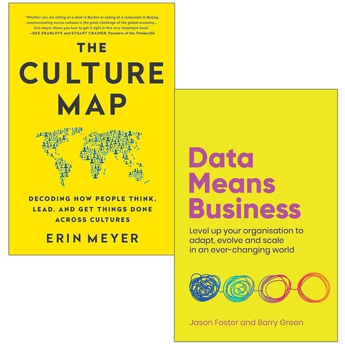 The Culture Map By Erin Meyer, Data Means Business By Jason Foster & Barry Green 2 Books Collection Set