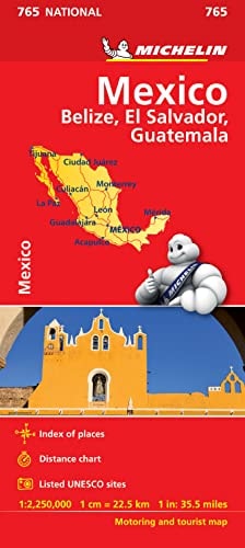 Mexico - Michelin National Map 765 (Michelin National Maps)