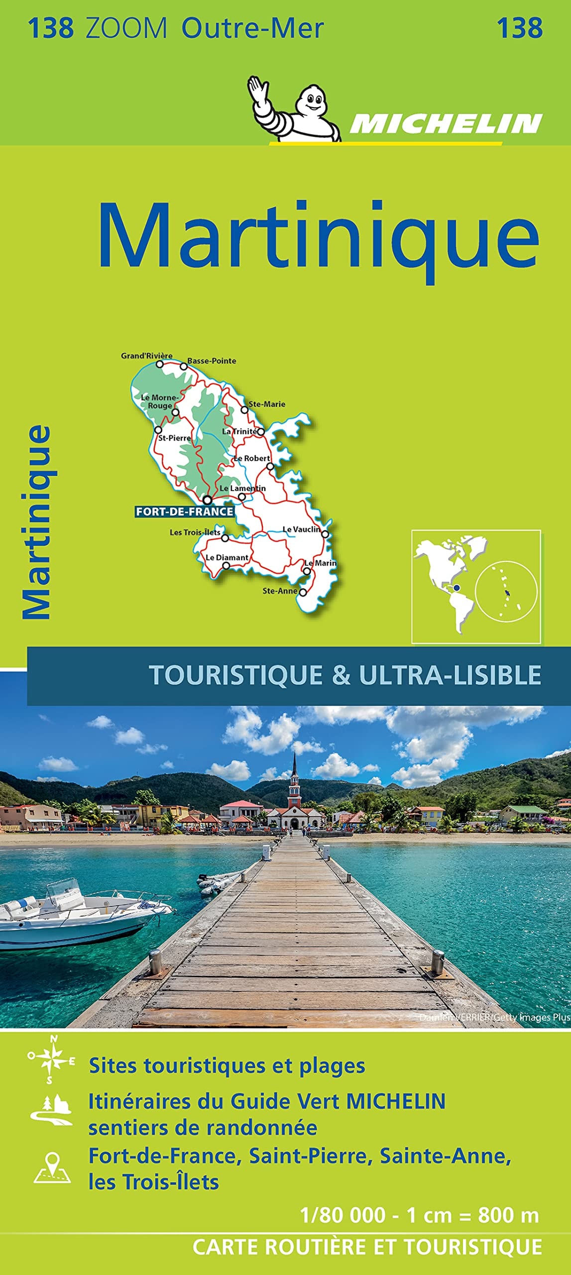 Michelin Zoom Martinique Map 138