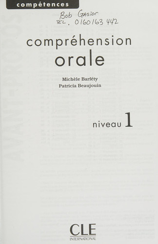 Compréhension orale Niveau 1