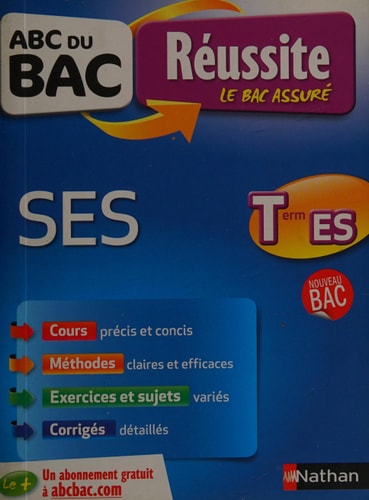 ABC du BAC Réussite Sciences Economiques et Sociales Terminale ES