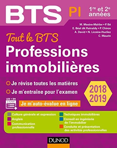 Tout le BTS Professions immobilières 1re et 2e années